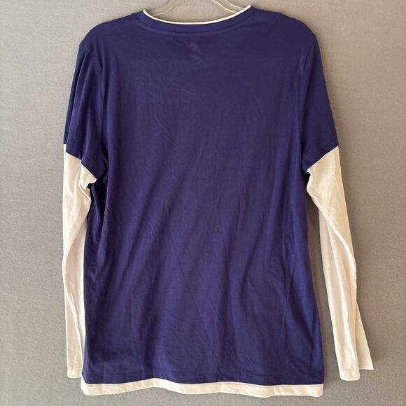 Y2K Tommy Hilfiger XL Women’s Long Sleeve Blue Purple - Picture 6 of 7